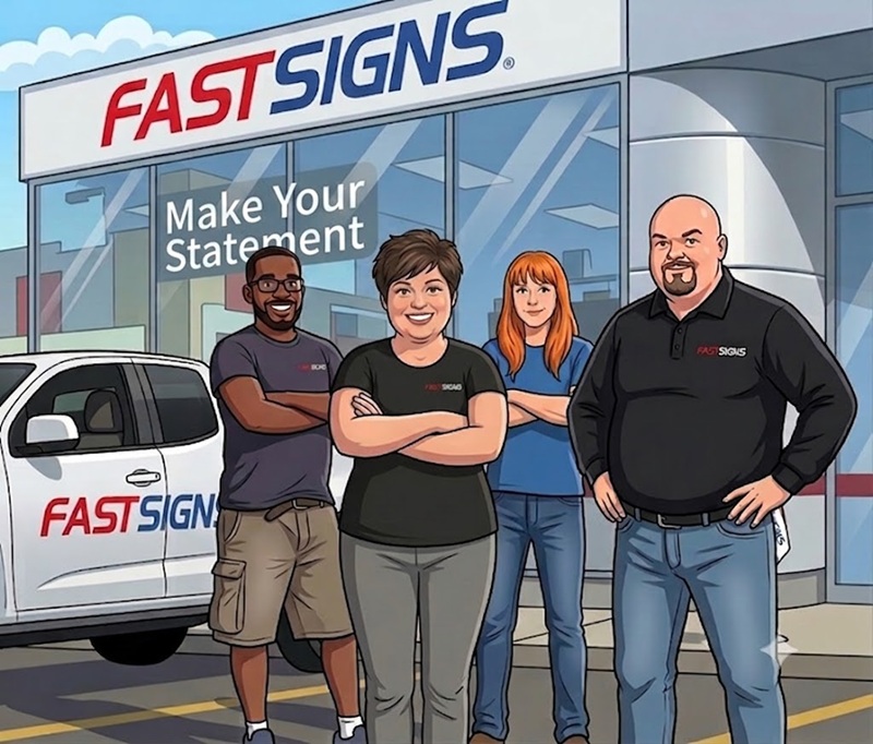 An image of the FASTSIGNS Gloucester team.